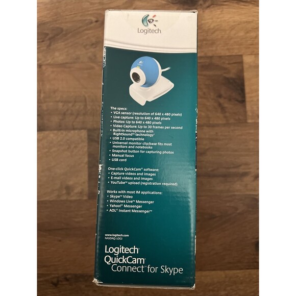 Webcam - Logitech Quickcam Connect For Video Calling Camera - Blue White - Picture 5 of 12